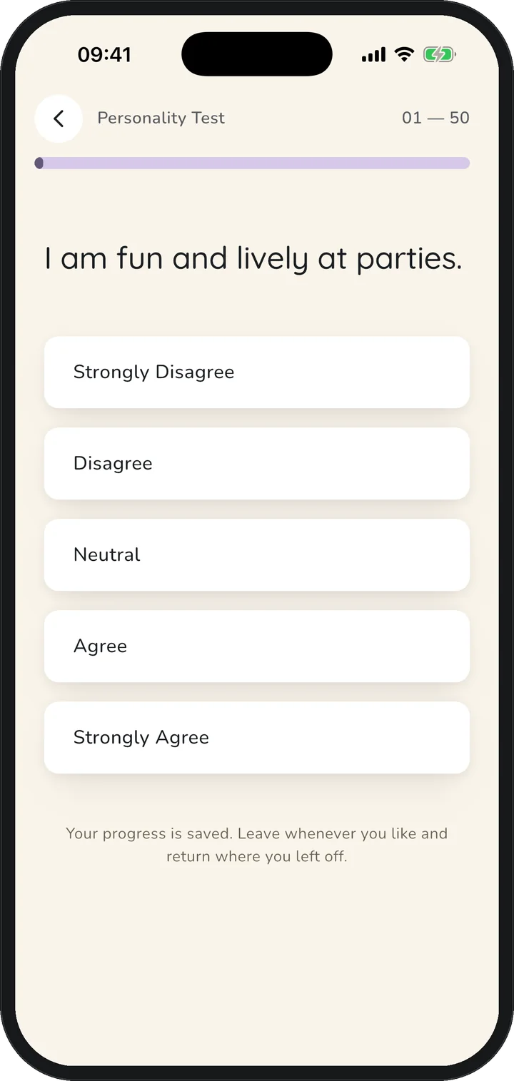 Answering a test question